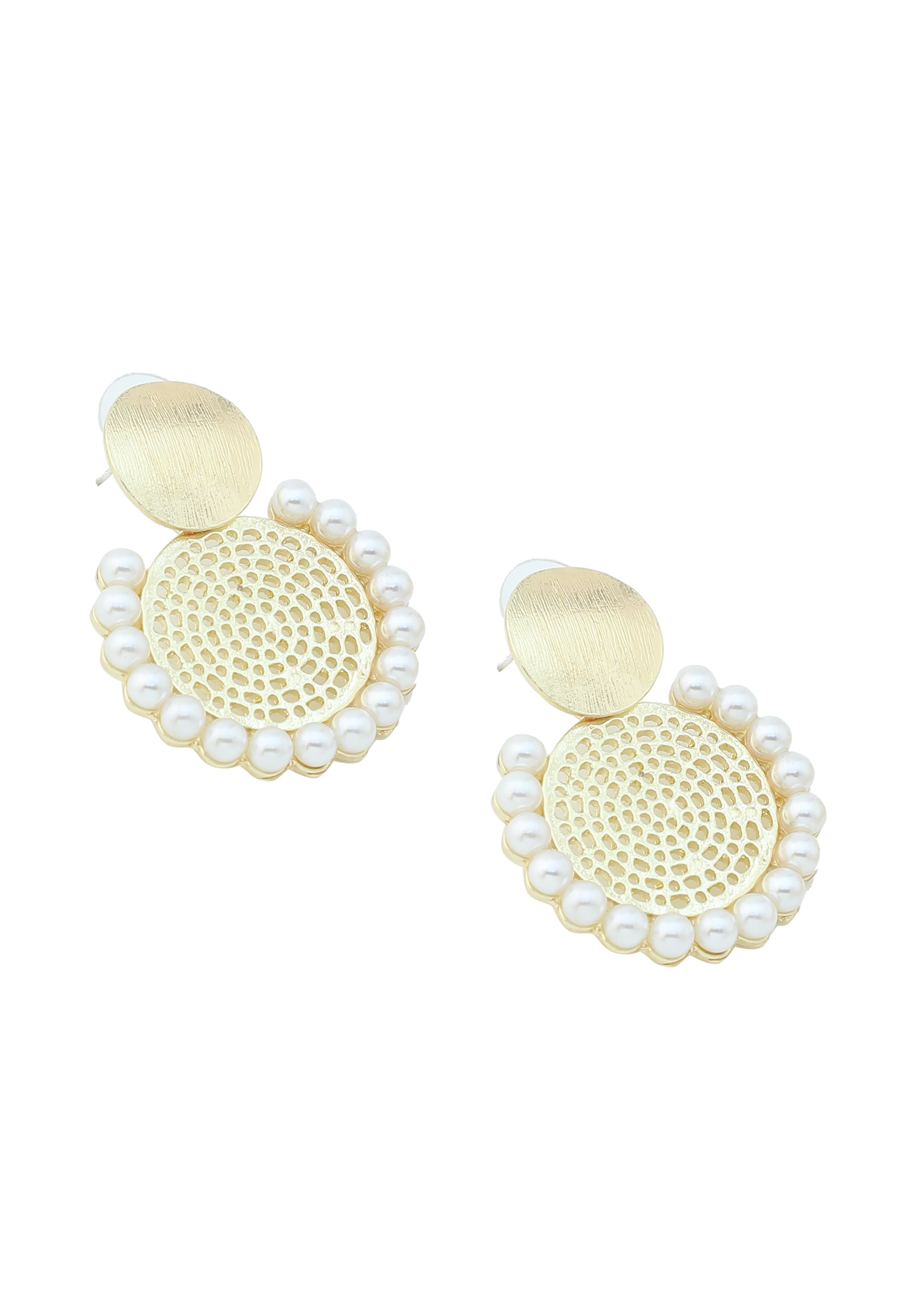 SOHI Kõrvarõngas 'Alyse', värv Kuld: eest vaates