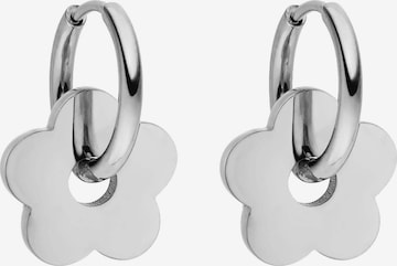 PURELEI - Pendientes 'Flower' en plata: frente