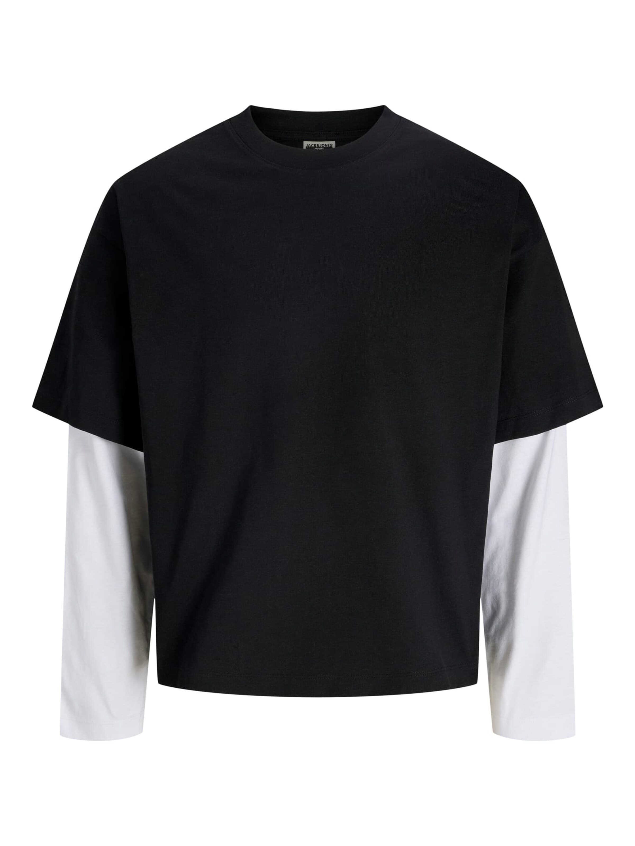 JACK & JONES Tricot 'Biarritz' in Zwart: voorkant