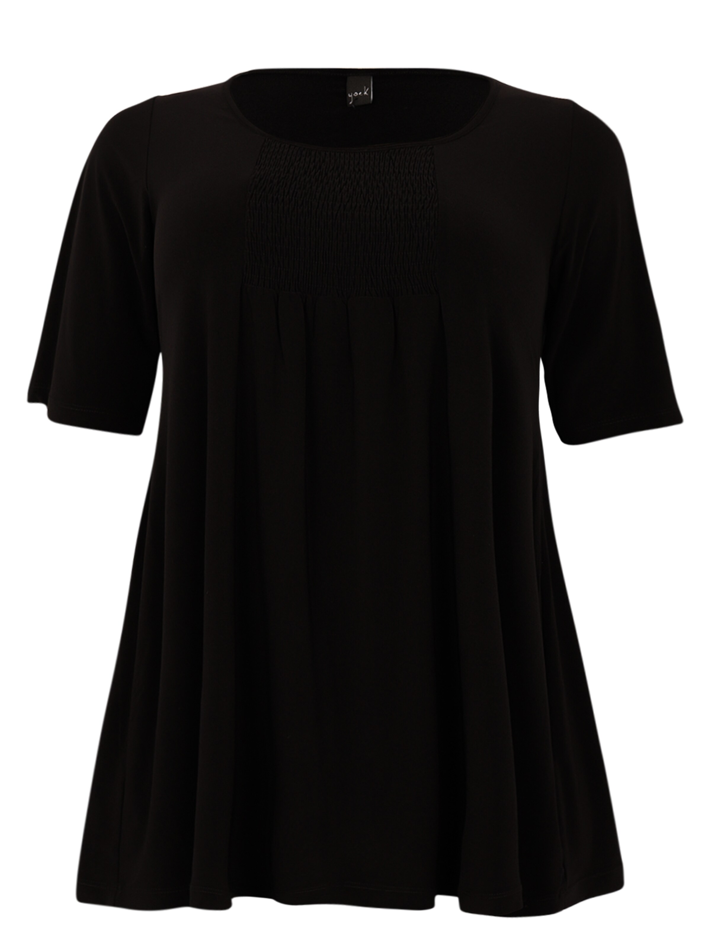 YOEK Tunic in Black: front