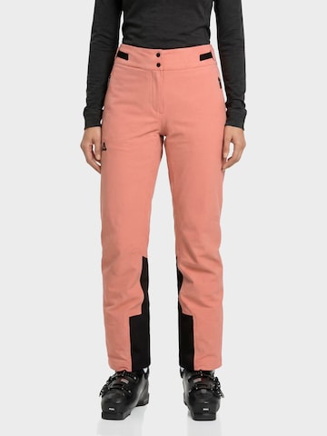 Regular Pantalon outdoor ' Lufeld ' Schöffel en rose : devant