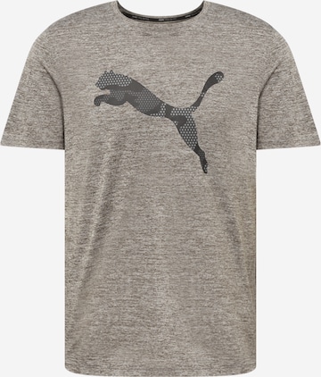 PUMA Performance Shirt 'TRAIN FAV' in Grey: front