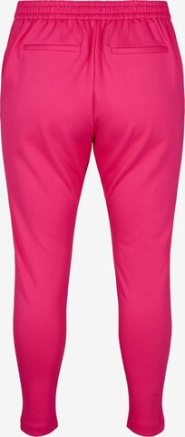 Zizzi - Slimfit Calças 'JMADDIE' em rosa