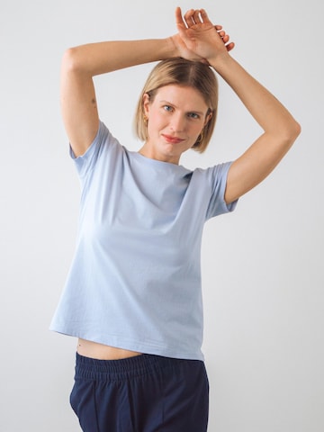 Honest Basics Shirt 'T-shirt Women' in Blauw