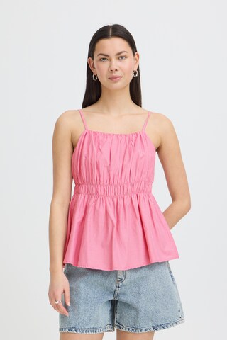 ICHI Top 'FUNDEL' in Pink: front