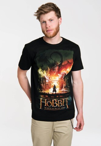 LOGOSHIRT T-Shirt 'Der Hobbit: Die Schlacht der Fünf Heere' in Schwarz: Vorderseite