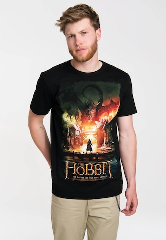 LOGOSHIRT T-Shirt 'Der Hobbit: Die Schlacht der Fünf Heere' in Schwarz: predná strana