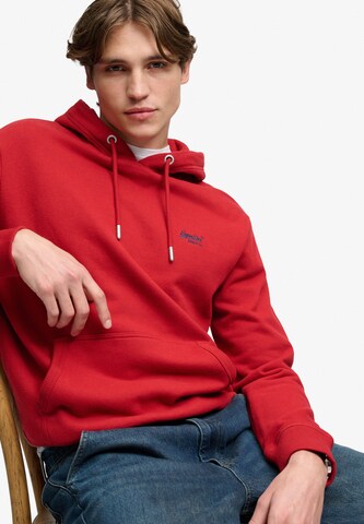 Superdry & Co Mikina 'ESSENTIAL' – červená