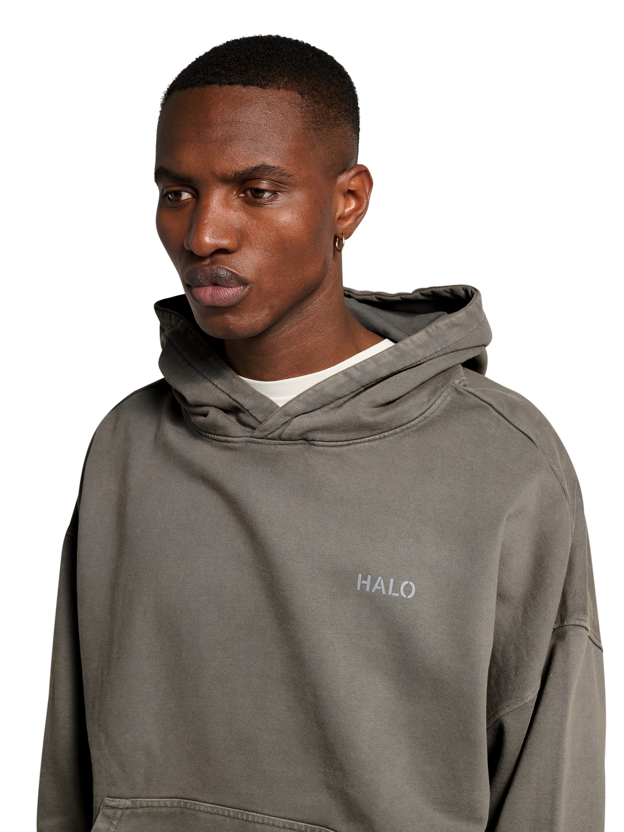 HALO Sweatshirt in Grey: front