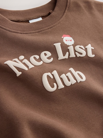 Next Sweatshirt i brun