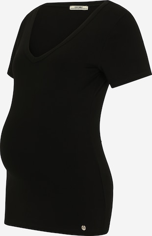 LOVE2WAIT - Camiseta en negro: frente