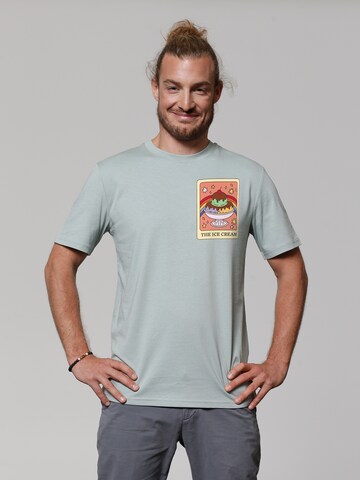 Maglietta 'Tarot The Ice Cream' di Watapparel in verde: frontale