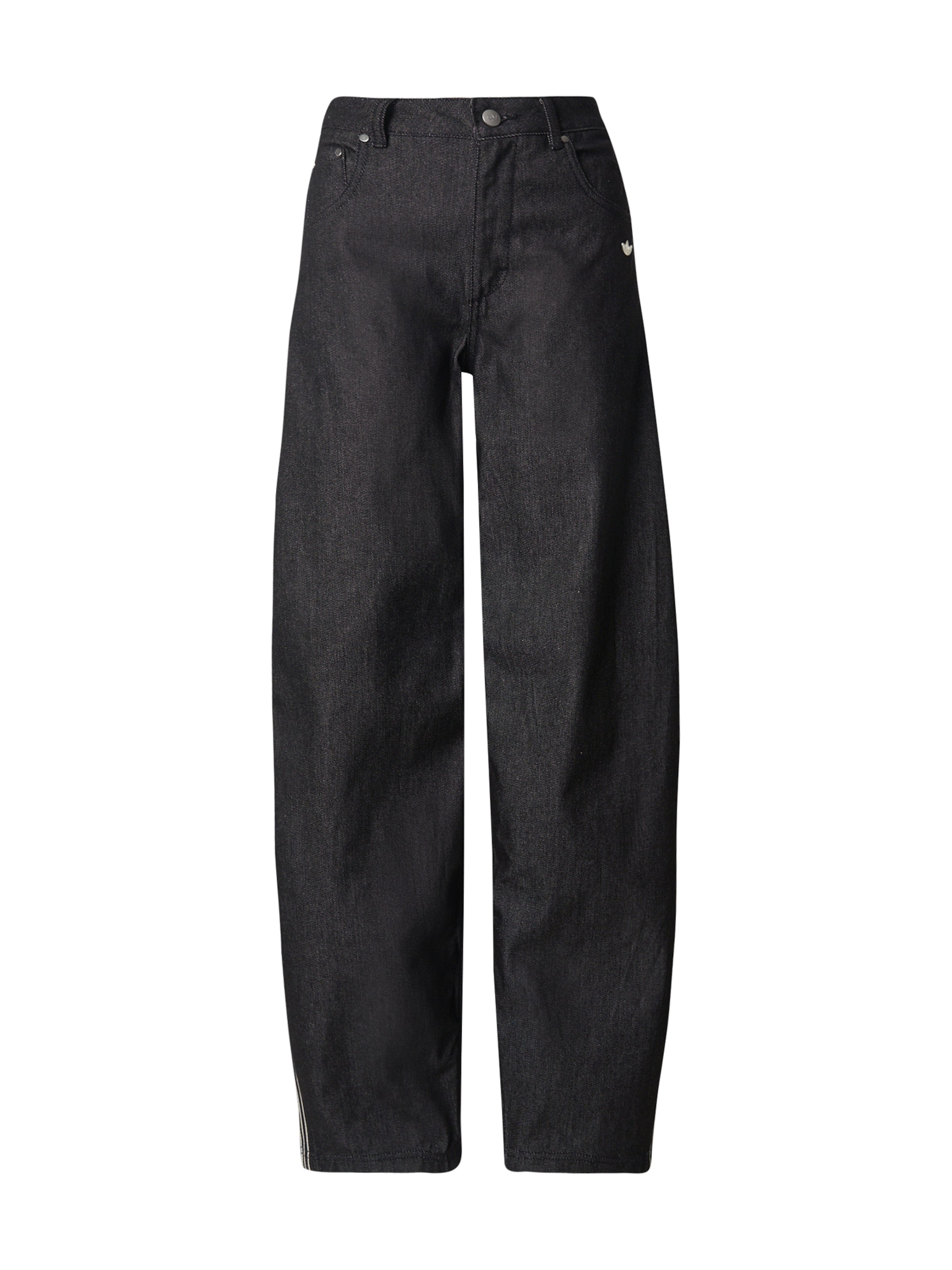 melns ADIDAS ORIGINALS Baggy Džinsi 'ESS': no priekšpuses