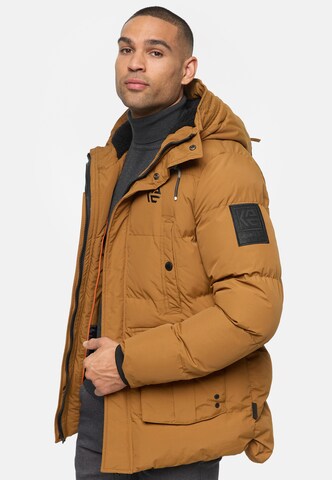 INDICODE JEANS Winter Jacket ' Rene ' in Brown