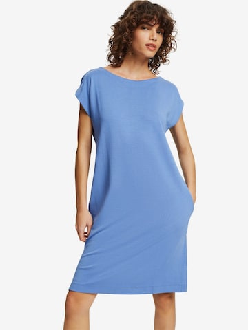 mėlyna ESPRIT Megzta suknelė: priekis