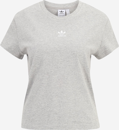 ADIDAS ORIGINALS Тениска 'Essentials' в сив меланж / бяло, Преглед на продукта