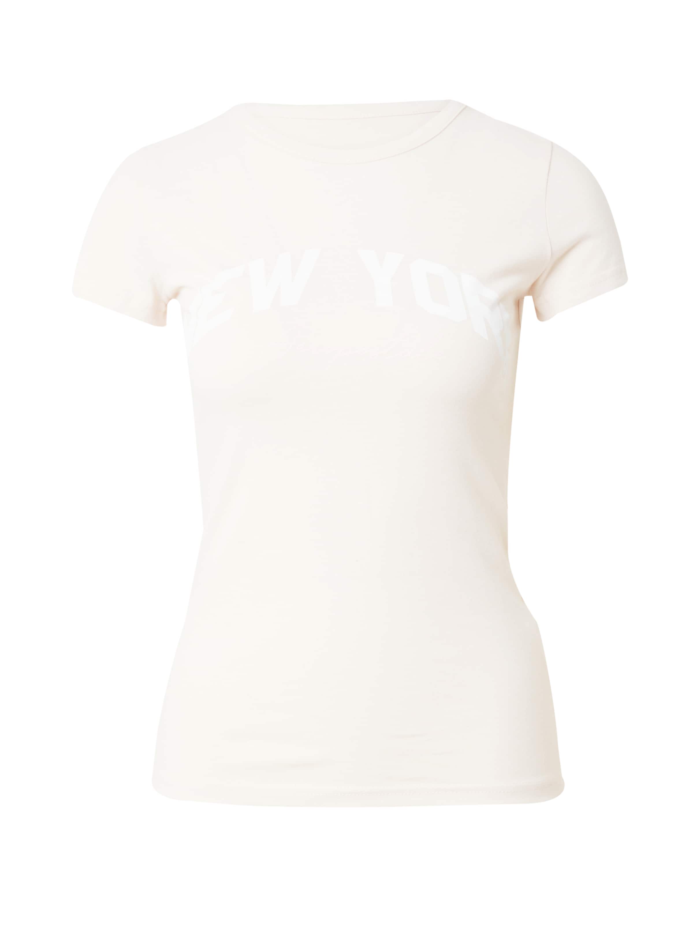 AÉROPOSTALE T-shirt &#x27;NEW YORK&#x27; i beige: framsida