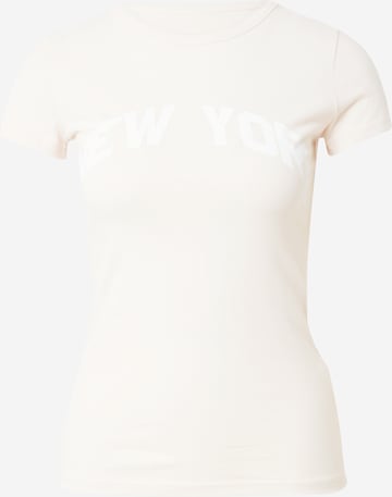 T-shirt 'NEW YORK' AÉROPOSTALE en beige : devant