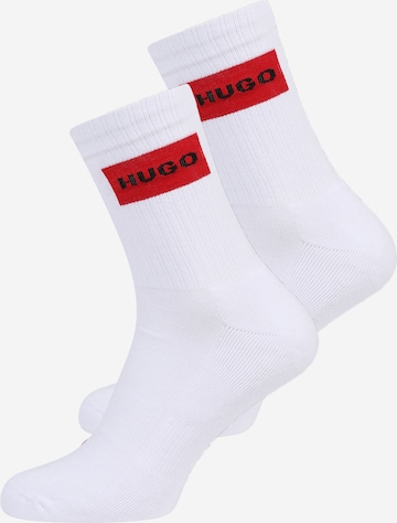 HUGO Red - Calcetines en blanco: frente