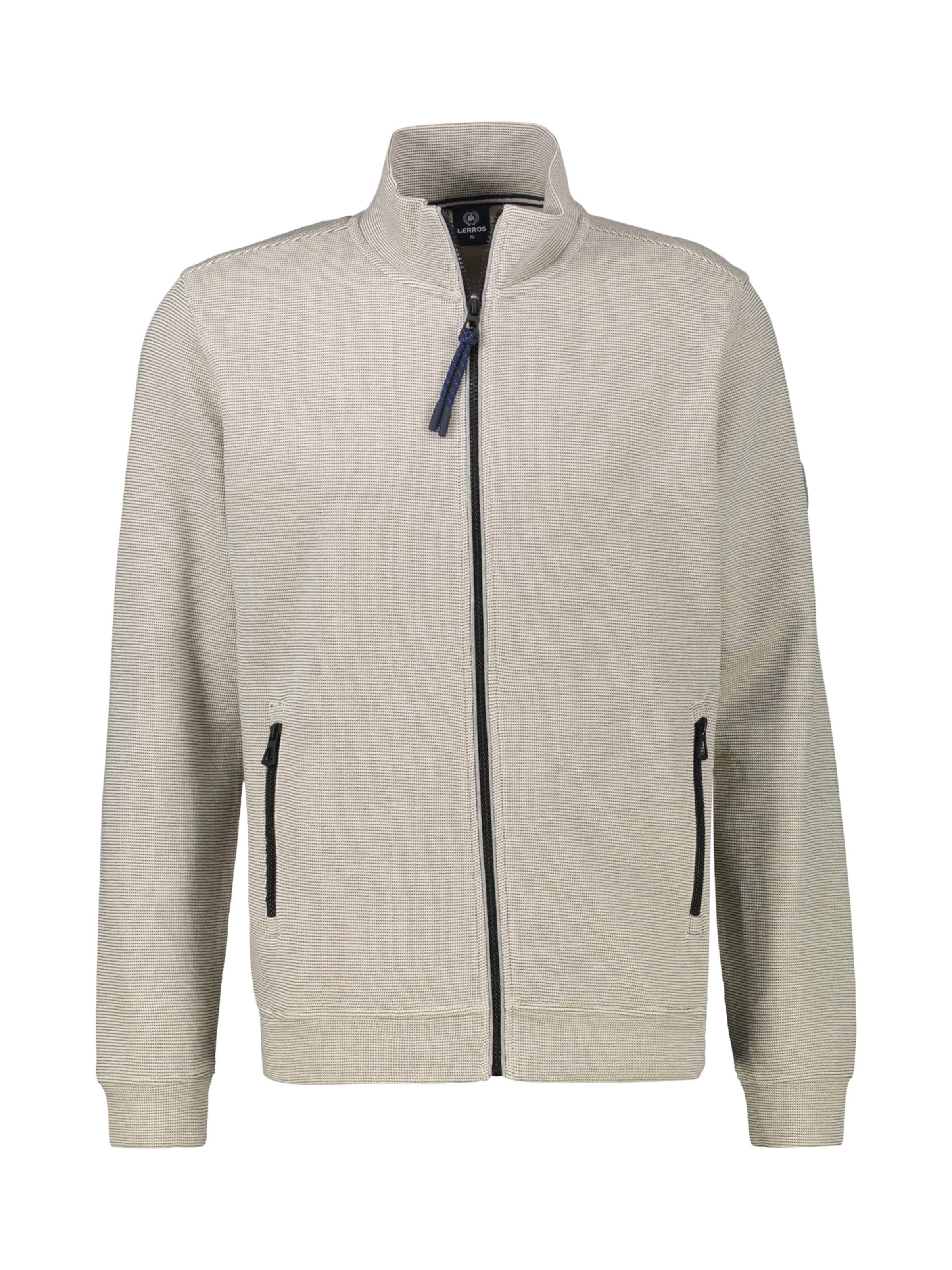 LERROS Sweat jacket in White: front