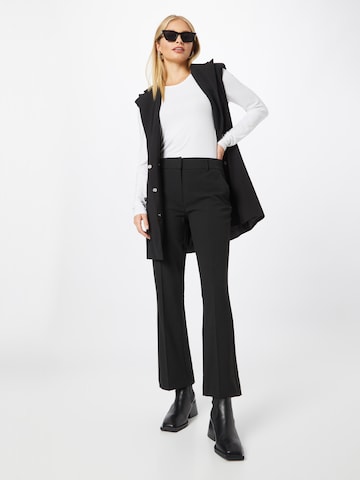 FIVEUNITS Flared Pleated Pants 'Clara' in Black