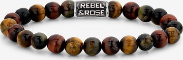 Rebel & Rose Armband in Braun: predná strana