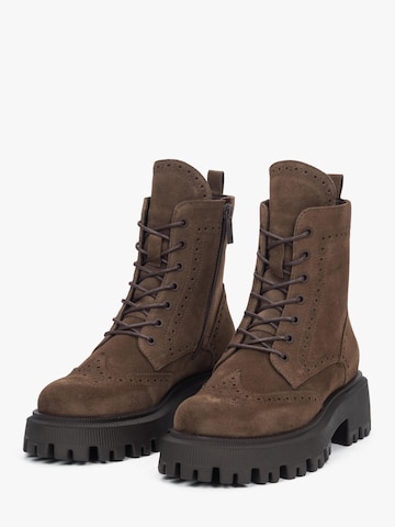 Estro Schnürstiefelette '09-2314'‌‌‌ in Braun