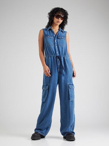 G-Star RAW Jumpsuit in Blauw: voorkant