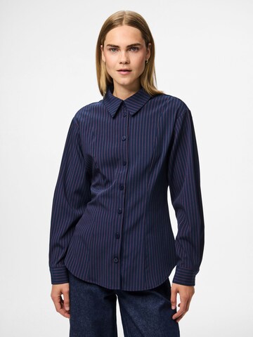 Chemisier PIECES en bleu : devant