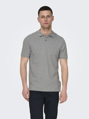 Only & Sons Shirt 'TRAY' in Grey: front