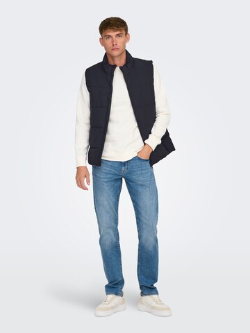 Gilet 'ONSGlobal' Only & Sons en bleu