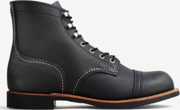 RED WING SHOES Kozaki sznurowane '8084 Iron Ranger Black' w kolorze czarny: przód