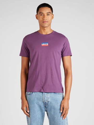 LEVI'S ® Normalny krój Koszulka 'Graphic Crewneck Tee' w kolorze fioletowy: przód