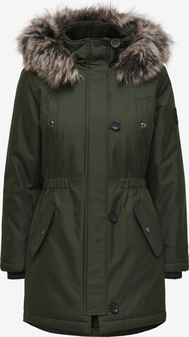 ONLY - Parka de inverno 'Iris' em verde: frente