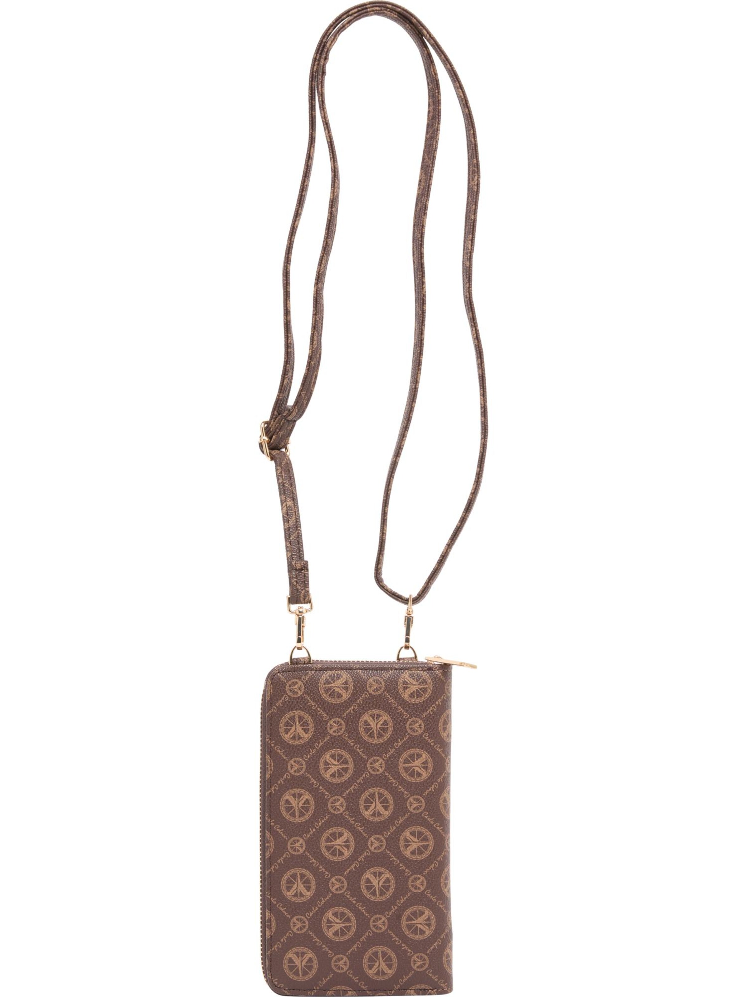 Étui 'DeLaCruz' Carlo Colucci en marron