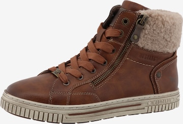 Stivaletto stringato di MUSTANG in marrone: frontale