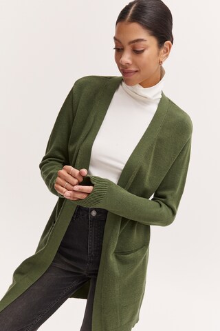 b.young Gebreid vest 'NONINA' in Groen