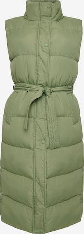 Threadbare Vest 'Margot' in Green: front