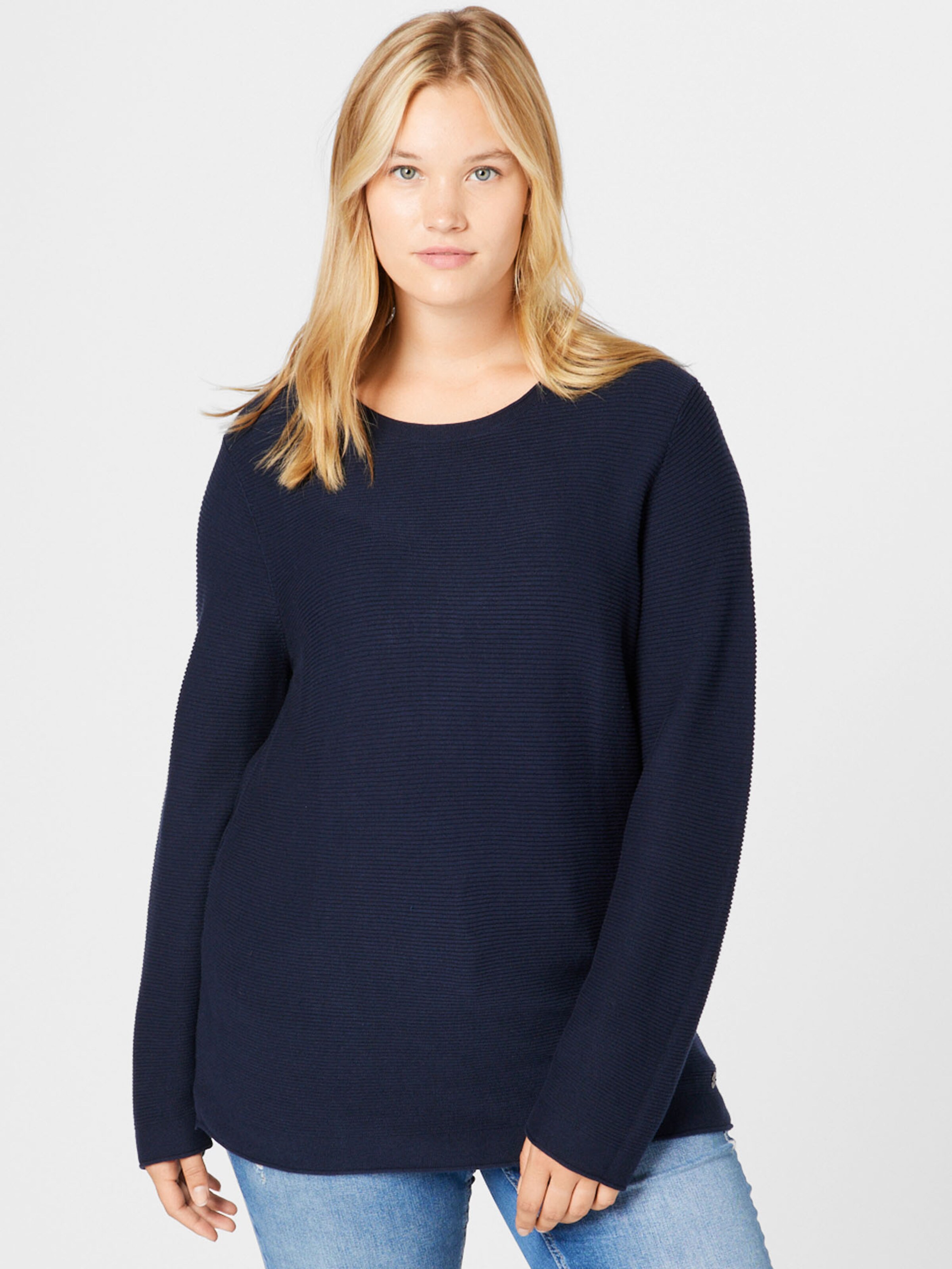Frauen Pullover & Strick Tom Tailor Women + Pullover in Nachtblau - MX67855