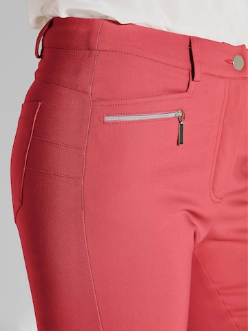 Goldner Slimfit Broek 'Bella' in Rood