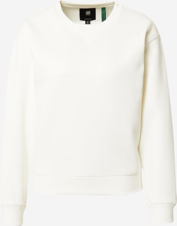 Sweat-shirt G-Star RAW en blanc : devant