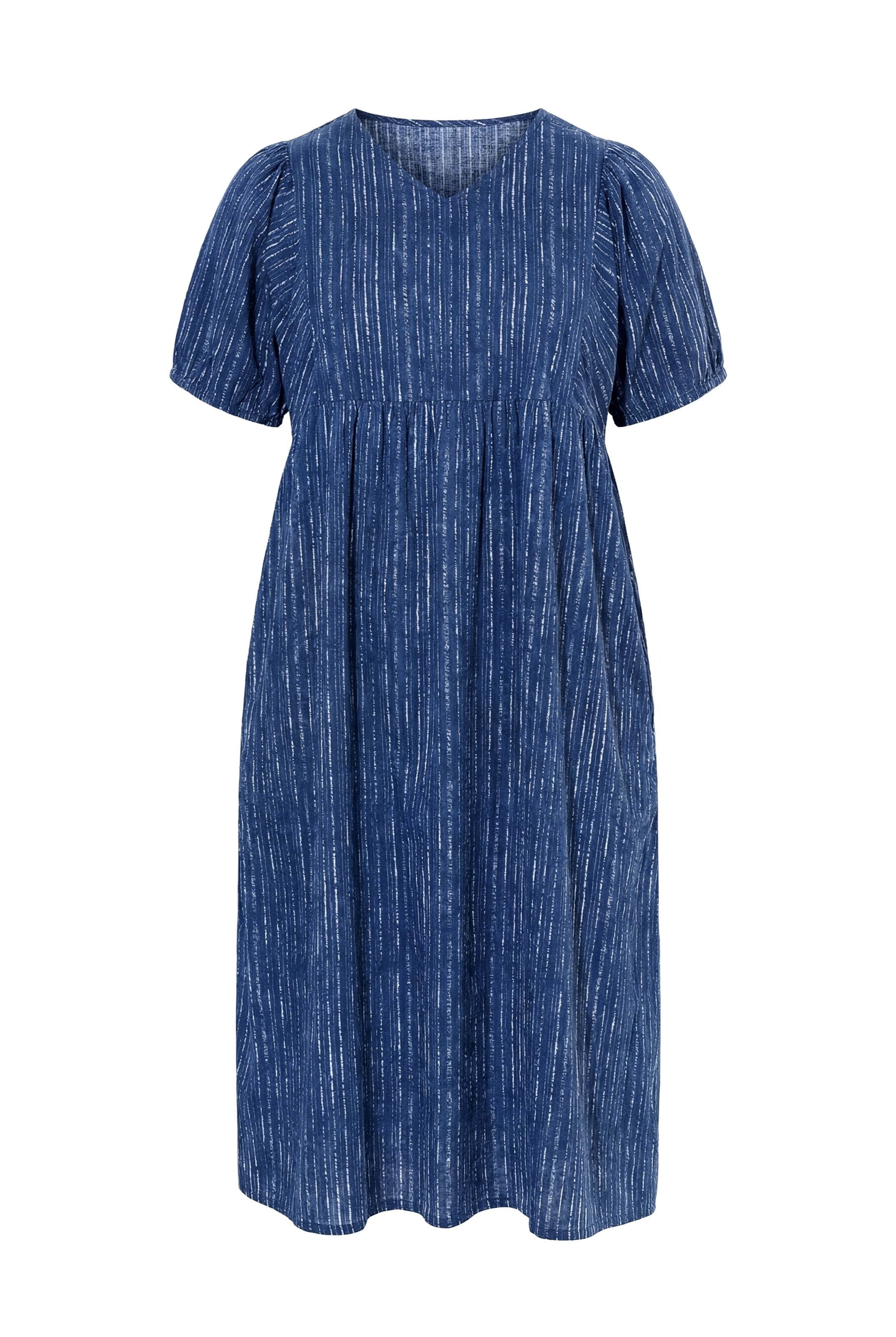 Ulla Popken Kleid in Blau: Vorderseite