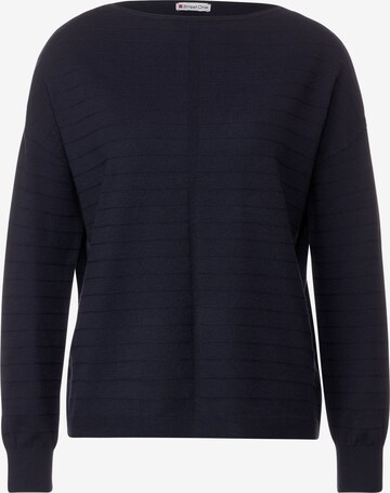 STREET ONE Sweater 'Dolman' in Blue: front