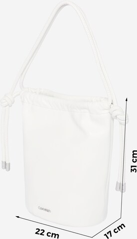 Calvin Klein Ročna torbica | bela barva