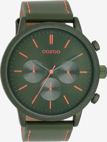 OOZOO Analog Watch in Green: front