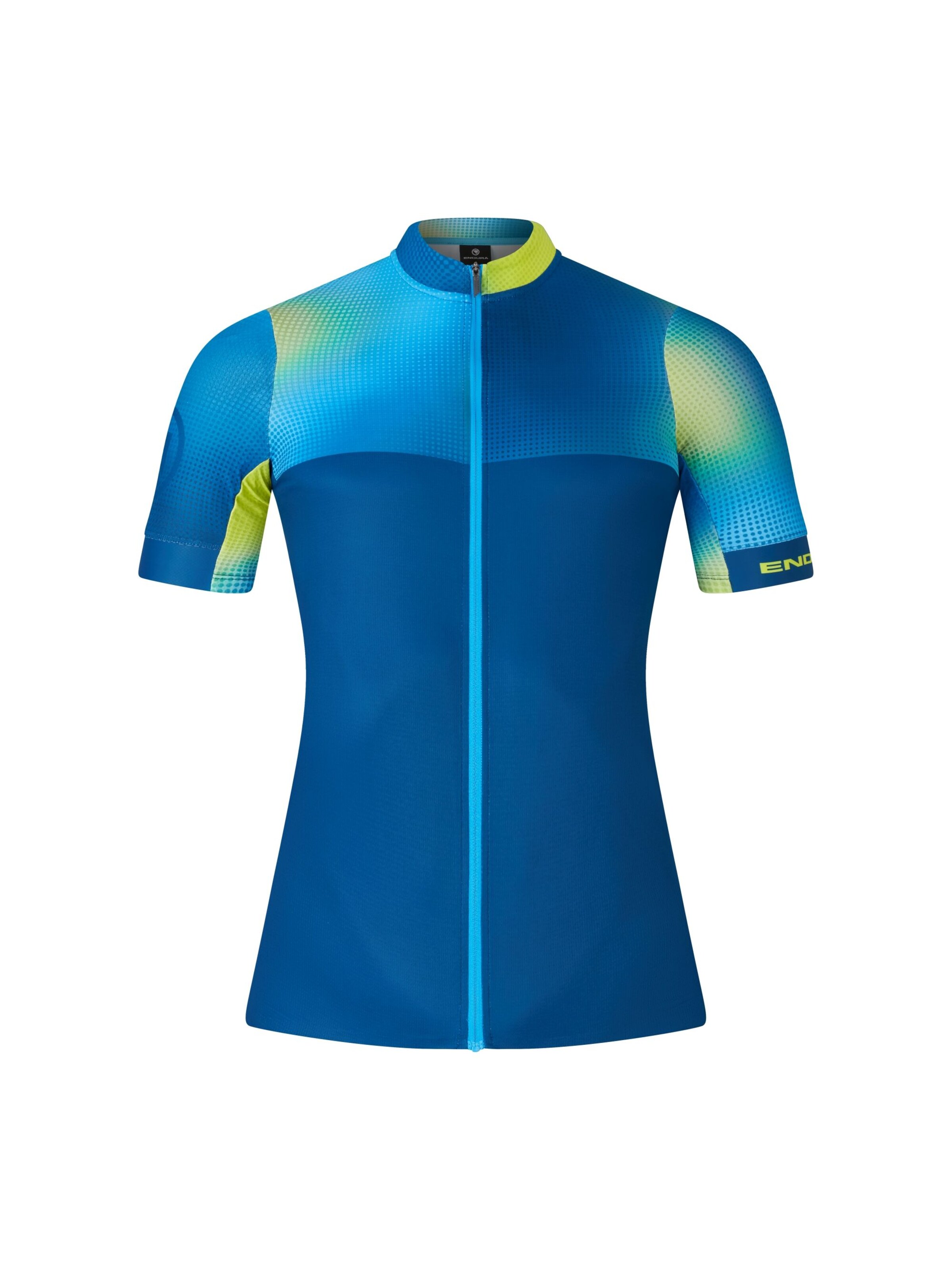 ENDURA Funktionsshirt 'Bitmap Block' in Blau: Vorderseite