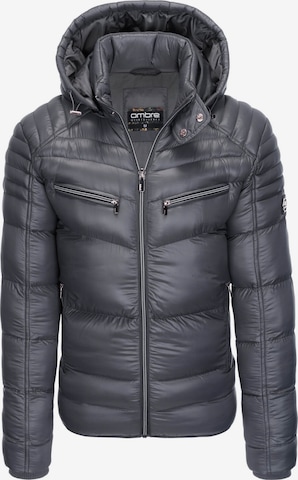 Veste mi-saison Ombre en gris : devant