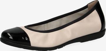 CAPRICE Ballet Flats in Beige: front