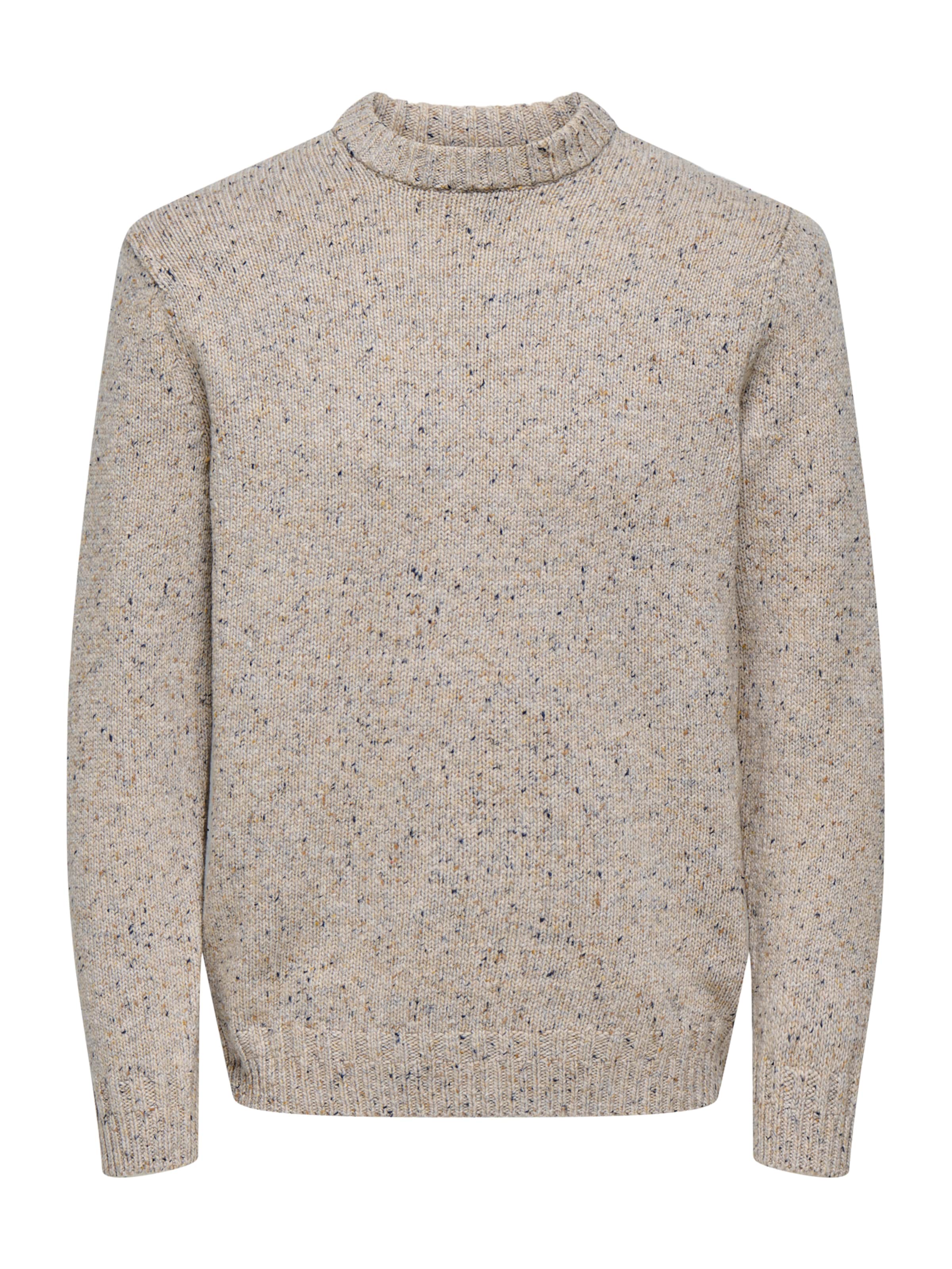 Only & Sons Sweater 'ONSBIRKY' in Beige: front