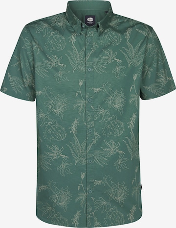 Coupe slim Chemise Petrol Industries en vert : devant